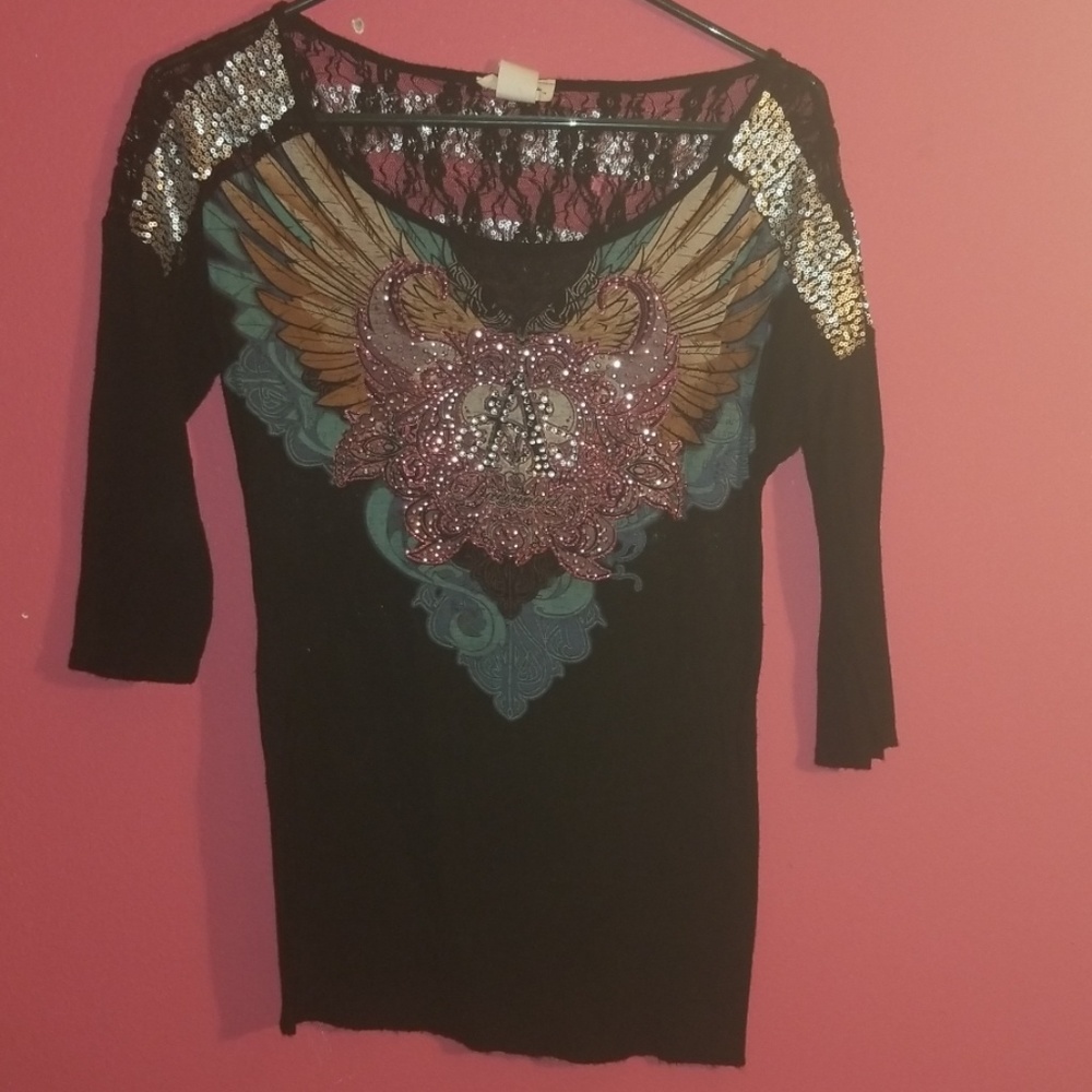 Angels and Diamonds Quarter sleeve